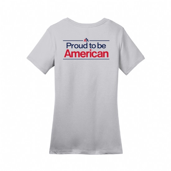 Women's District Perfect Weight Tee - Proud to be American #2